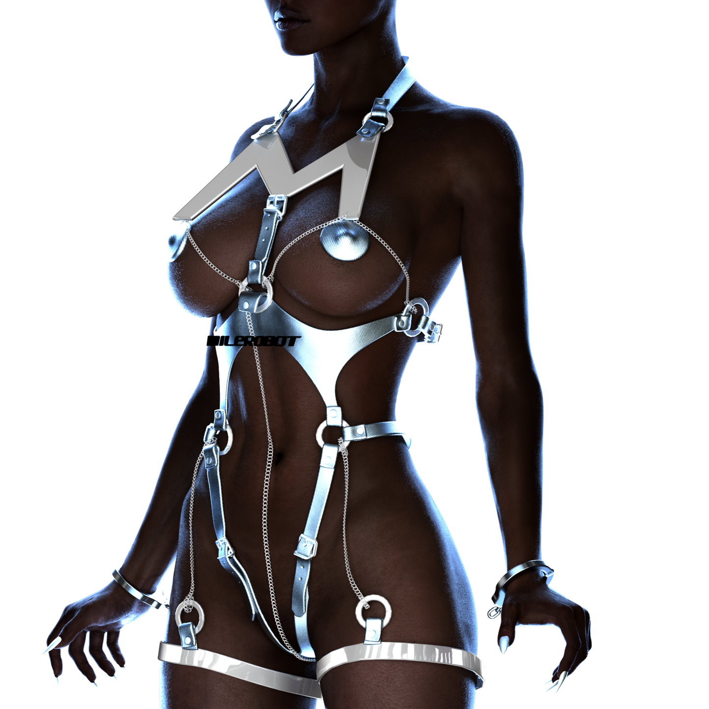Bodysuit MAIA silver
