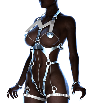 Bodysuit MAIA silver